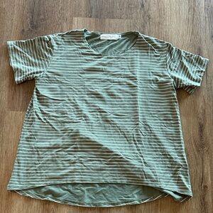 Green Striped Shirt